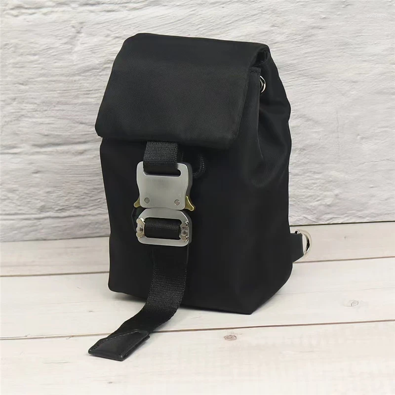 Backpack Black ALYX Buckle Crossbody Bag Men Women Adjustable Shoulders 1017 9SM Backpacks