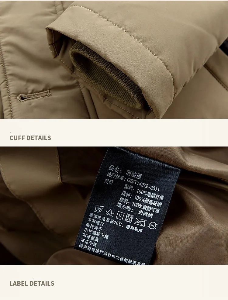 Men's Vests Thick Warm White Duck Winter Down Jacket Big Real Fur Collar Parka Male Autumn Casual Waterproof Outwear Coat 231020