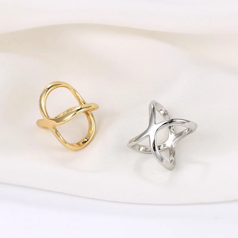 Pins Brooches Fashion X Shape Metal For Women Simple Cross Shawl Ring Clip Buckle Scarf Holder Female Jewelry Accessories Gifts 231020