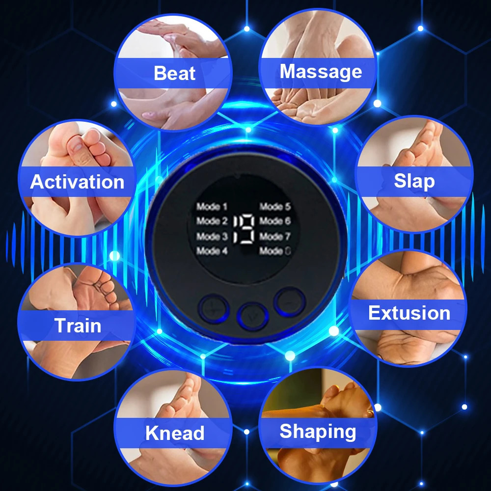 Foot Massager Electric EMS Pad Portable Foldable Massage Mat Muscle Stimulation Improve Blood Circulation Relief Pain Relax Feet 231020