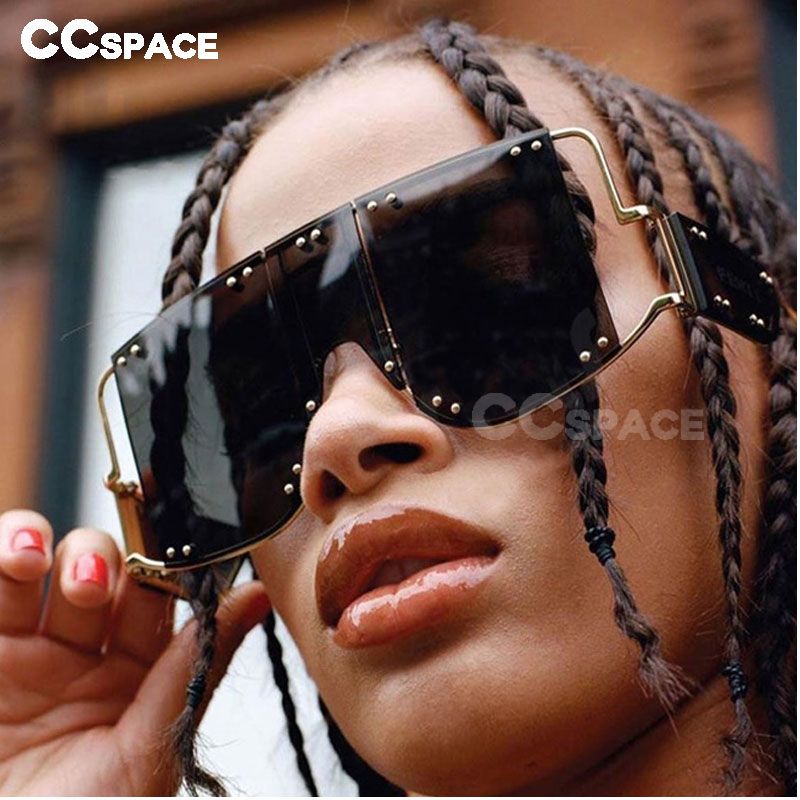 Luxury Oversized Sunglasses Women Sunglasses Men Vintage Designer sunglasses Retro Square Mens Sunglass New Fashion Metal Sun Glasses