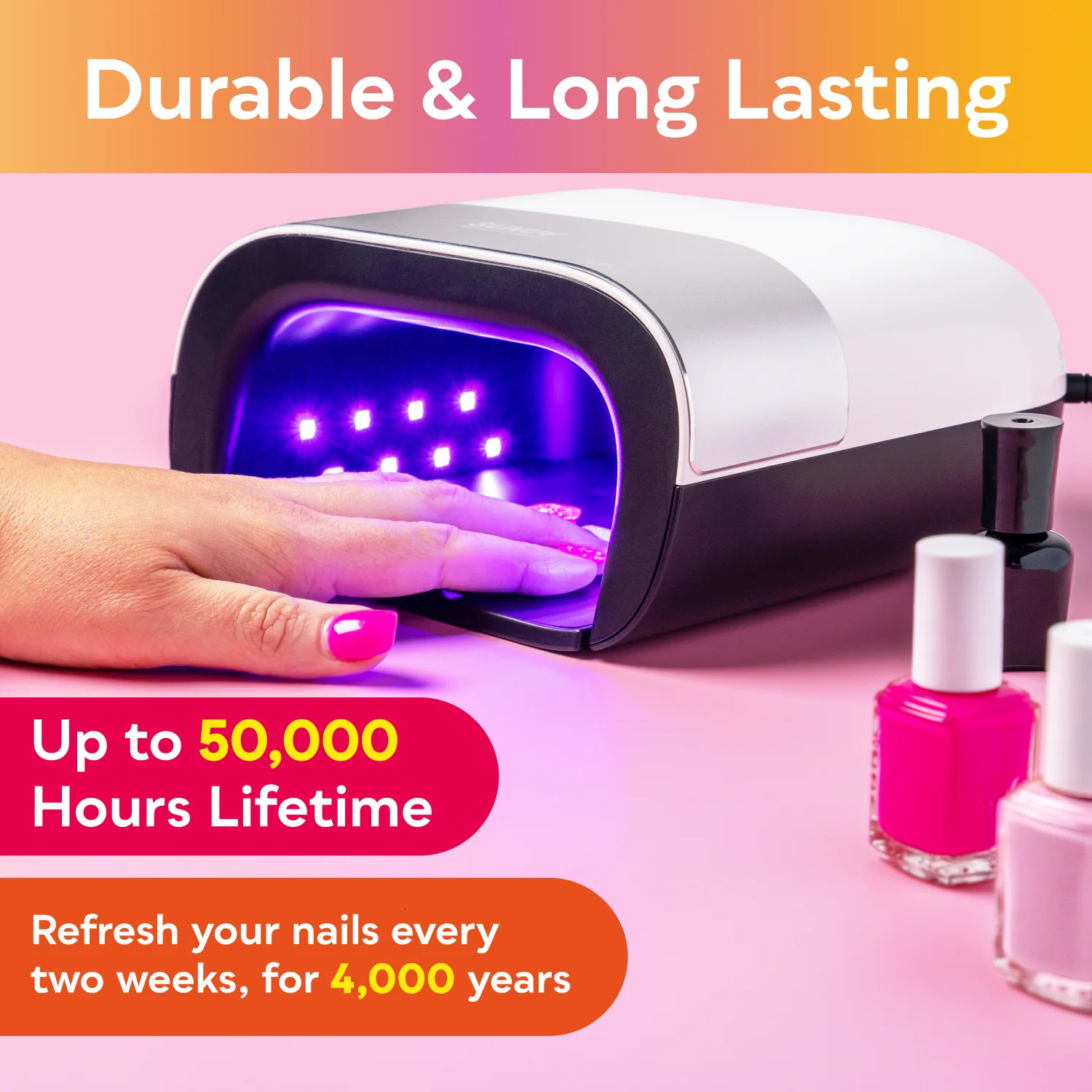 Nail Dryers SUNUV SUN3 Dryer Smart 2 0 48W UV LED Lamp with Timer Memory Invisible Digital Display Drying Machine 231020