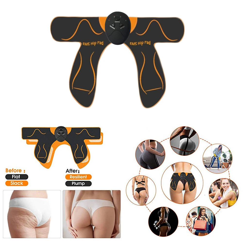 Other Massage Items EMS Hip Trainer Muscle Stimulator Buttock Tighter Lifter Electric Vibration ABS Abdominal Pad Slimming Massager Body 231020