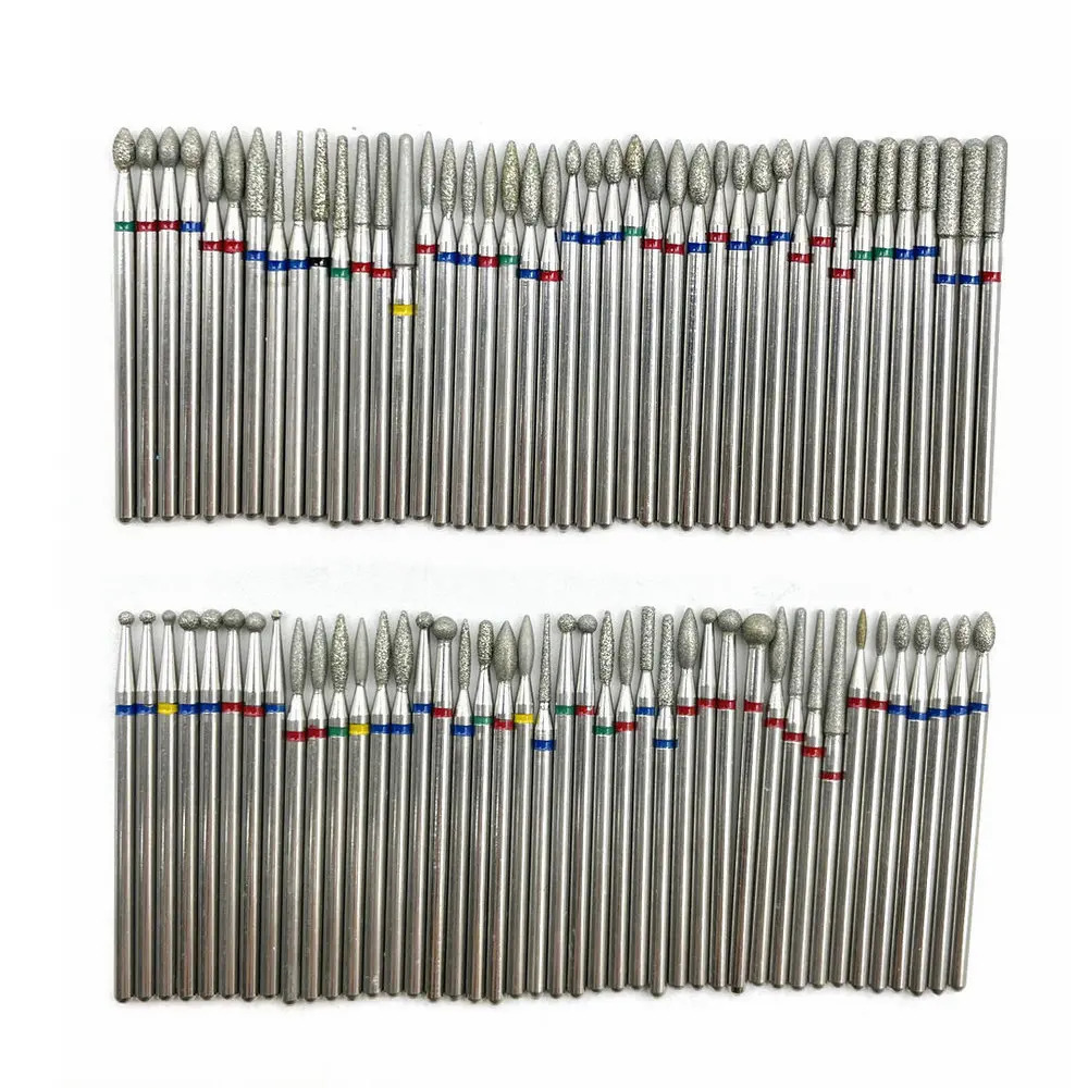 Nail Manicure Set 7pcs Diamond Drill Bit Rotary Electric Milling Cutters For Pedicure Files Cuticle Burr Tools Accessories 231020