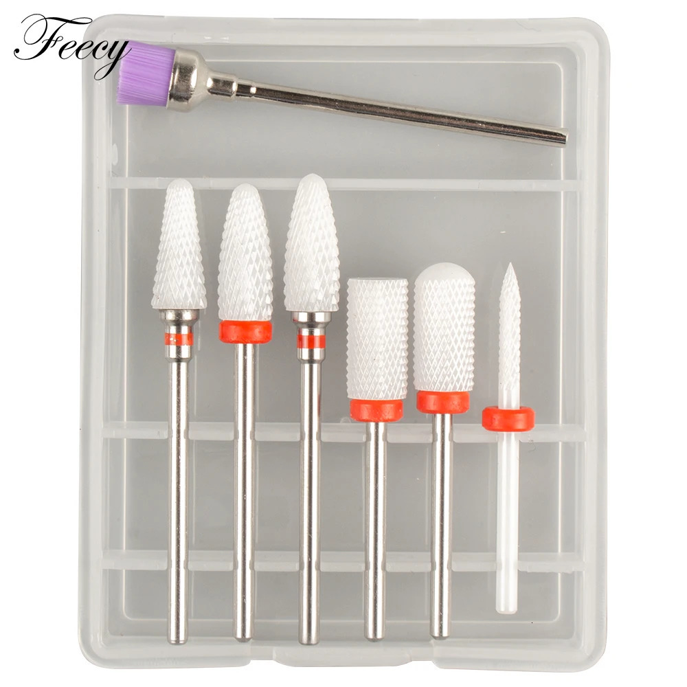 Nail Manicure Set Milling Cutter For Ceramic Carbide Drill Bits Brush Cleaner Mill Accessories for Removing Gel Varnish 231020