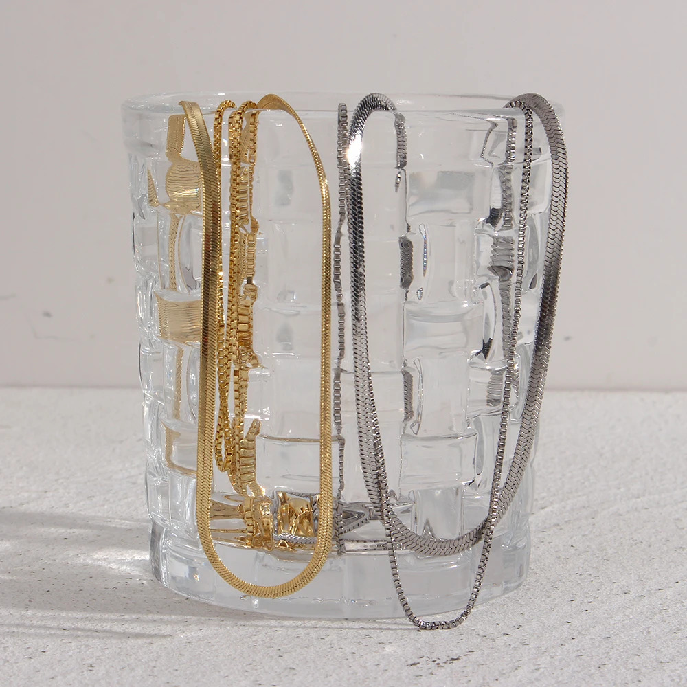 Chokers High Quality Korean 14k Gold Plated Fine Jewelry Women Fairy Double Chains Necklaces for Female Star Moon Pendant Mom Gifts 231021