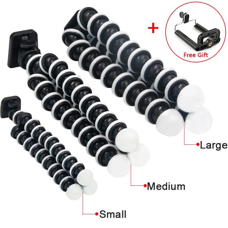 Mini Octopus Tripod Stand Flexible Gorillapode Camera Table Desk Holder For iphone Huawei Samsung Galaxy Note S23 S22 S21 S20 Xiaomi Canon Nikon Sony 