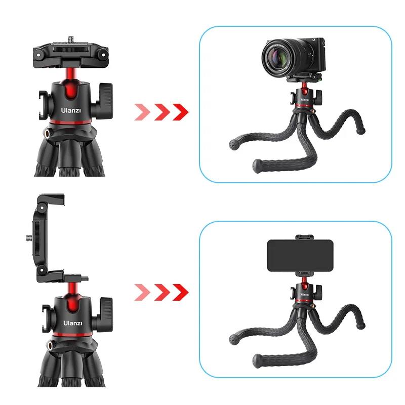 Camera Flexible Tripod ULANZI MT-33 Mini Tabletop Tripod Selfie Stick with 1/4" Screw For iPhone 11 12 mini Pro 13 14 XR XS MAX Samsung A52 A53 A