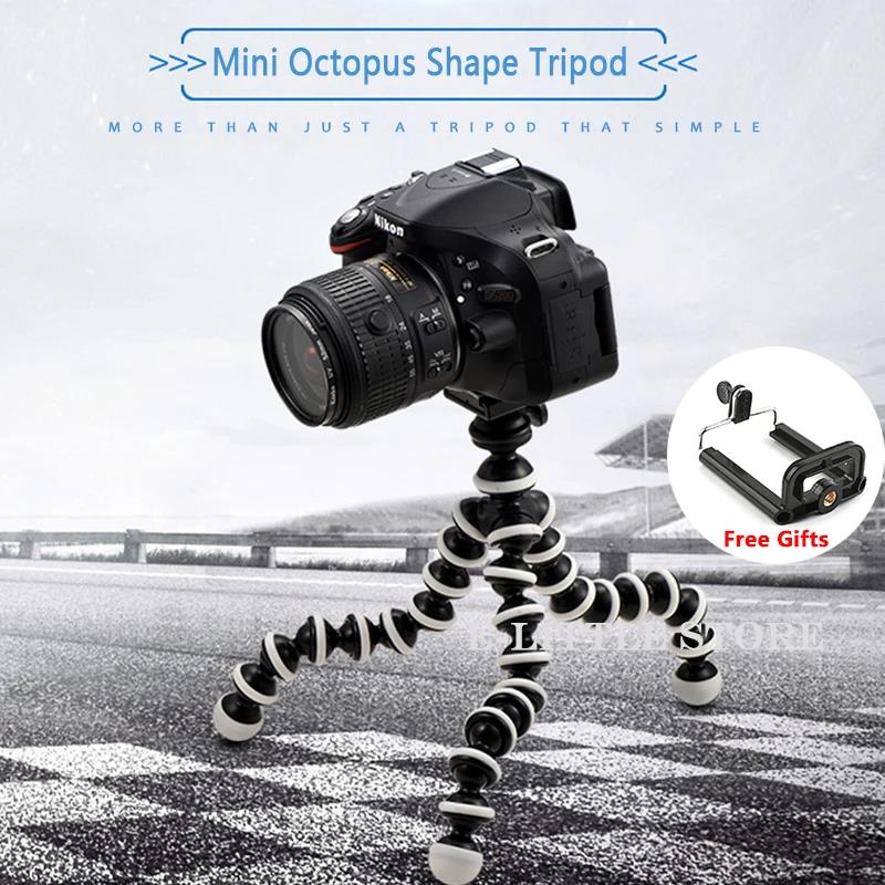 Mini Octopus Tripod Stand Flexible Gorillapode Camera Table Desk Holder For iphone Huawei Samsung Galaxy Note S23 S22 S21 S20 Xiaomi Canon Nikon Sony 