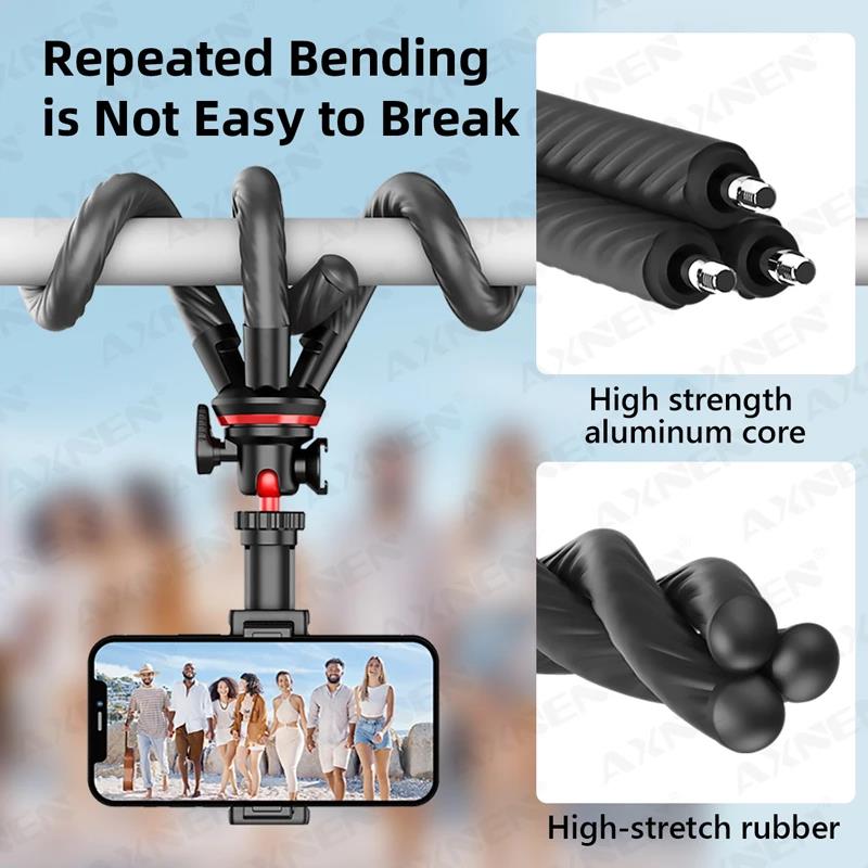 Flexible Selfie Stick Sponge Octopus Tripod With Extend 1/4'' Screw Mobile Phone Clip For IPhone Xiaomi Samsung Smartphone Canon Nikon Sony 