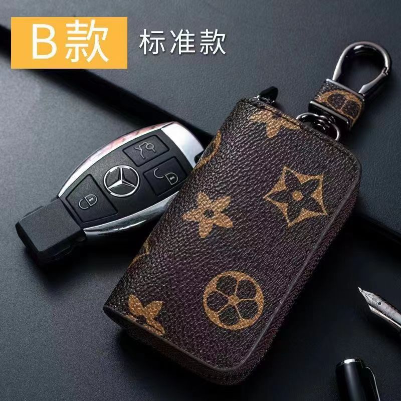 2025 Key Buckle Bag lovers Car Keychain Handmade Leather Keychains Fashion brown Man Woman Purse Bags Pendant Accessories#LQB01