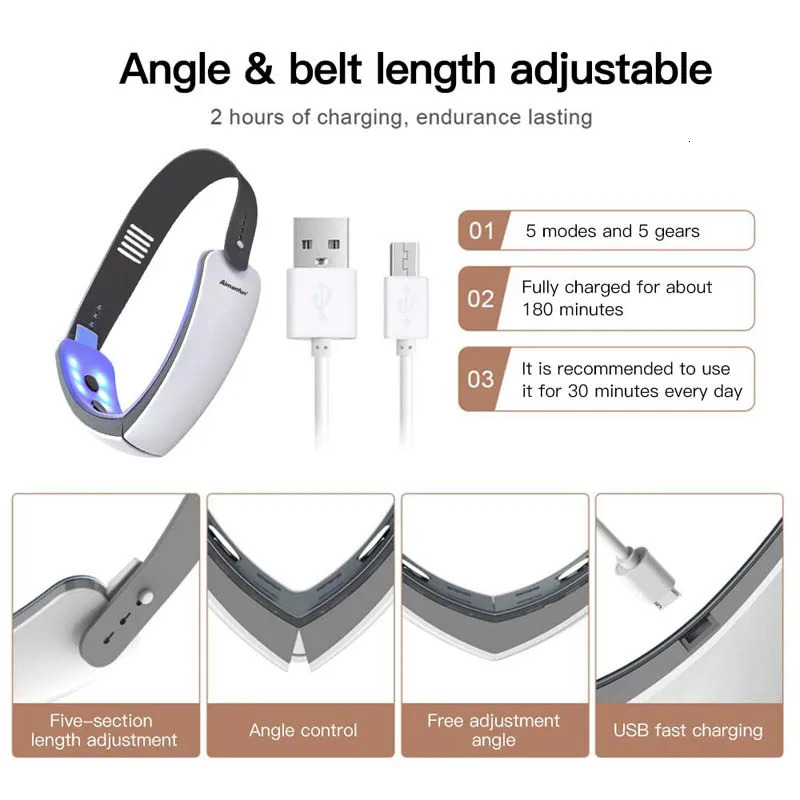 Face Massager EMS Micro-current Face Lifting Device LED Pon Therapy Vibration Massage Double Chin V-line Lift Face Slimming Machine 231021