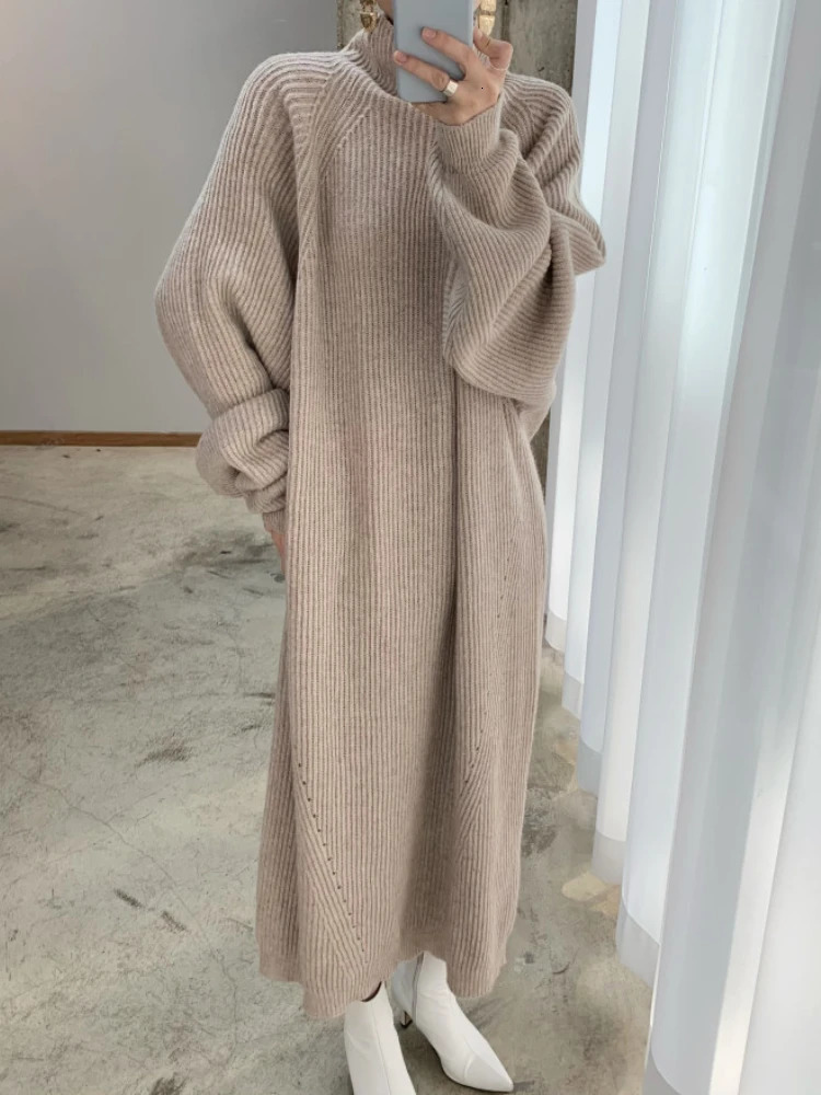 Women's Sweaters Women's Sweater Dress In Korean Version Pullover Autumn Winter Jersey Long Fashion Streetwear Elegant Women's Clothing