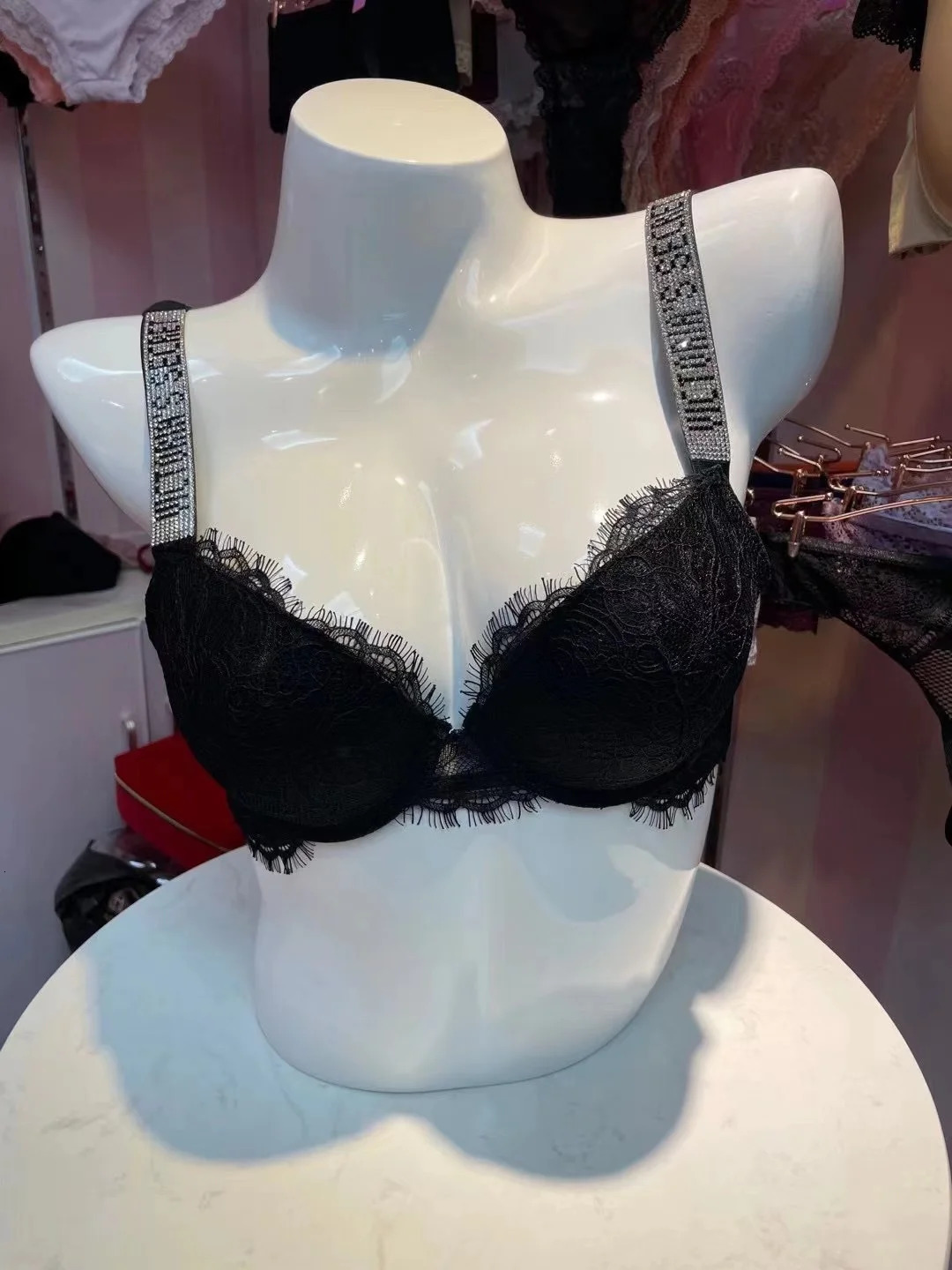 Women's Panties VICTORIAS SECRET Sexy Women Lace Push Up Bra Set Elegant Ladies Underwear White bralette Letter Pieces Intimate Suit hjgyu 231023