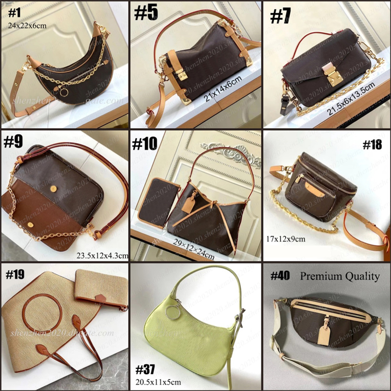 46 Options Premium Quality Fashion Brand Women's Shoulder Bags Crossbody Chain Bag Tote Bag Make Up Bag for Women
