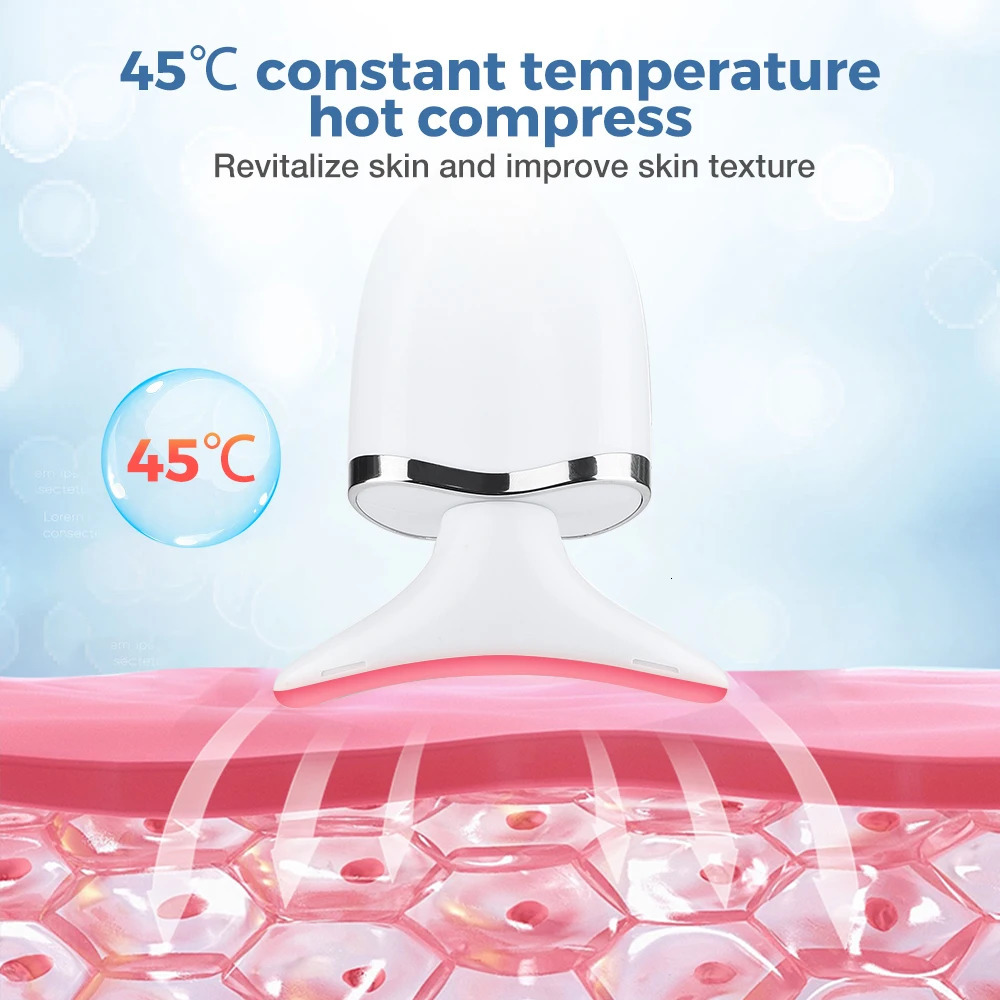Face Massager EMS Thermal Neck Lifting and Tighten Massager Electric Microcurrent Wrinkle Remover LED Pon Face Beauty Device for Woman 231021