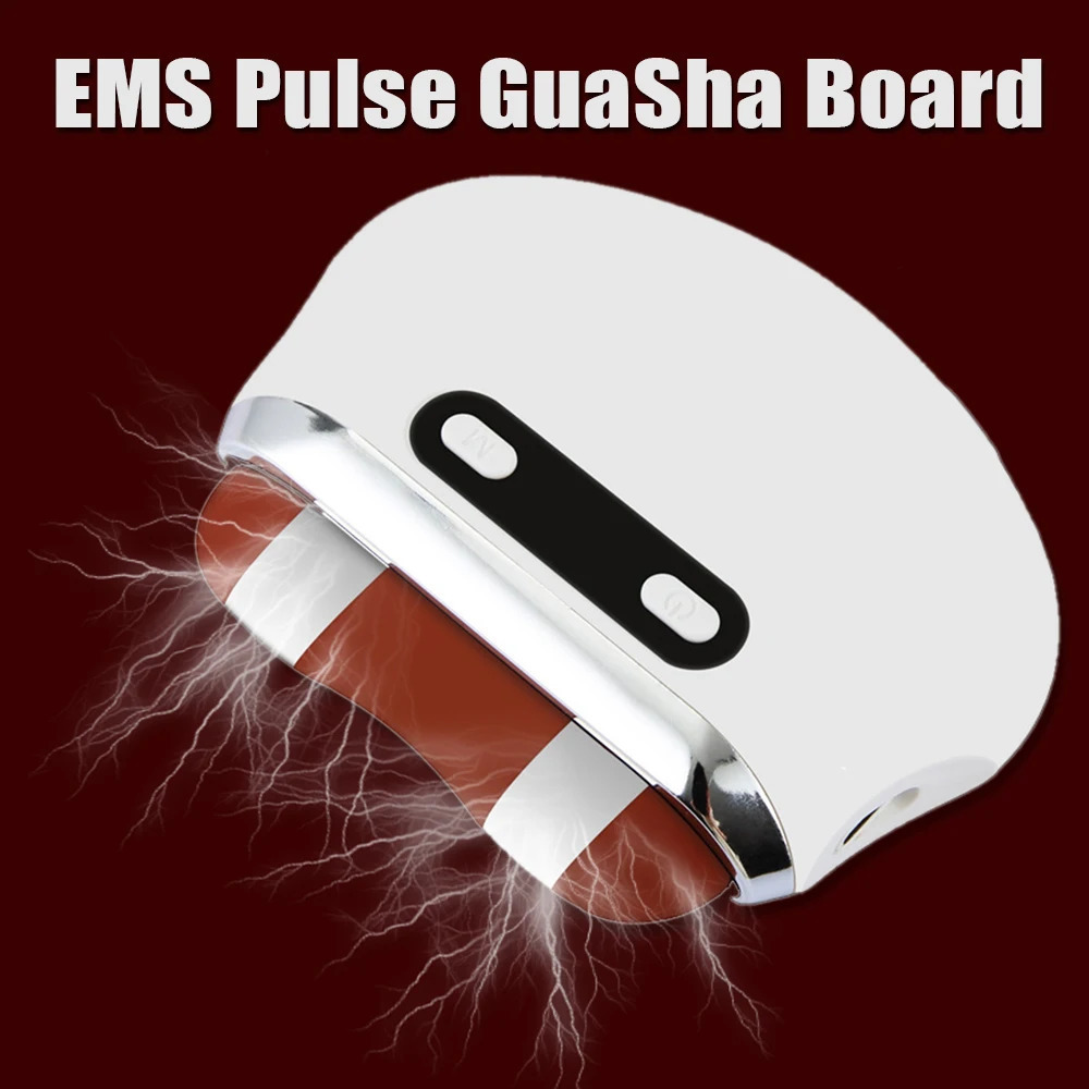 Face Care Devices Electric Lifting Guasha Board EMS Bianstone Gua Sha Scraping Massager Microcurrent Heating Vibration V Face Slim 231021