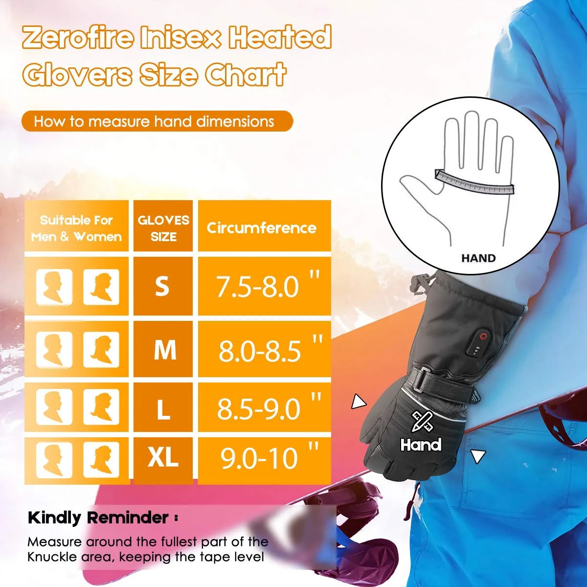 Five Fingers Gloves Winter outdoor hiking camping hiking motorcycle riding three-speed thermostat charging waterproof ski heating gloves 231021