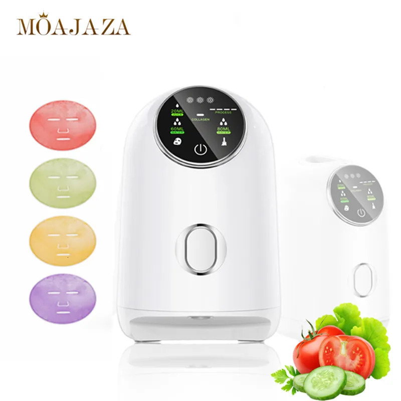 Face Massager Beauty Mask Maker Machine Automatic DIY Fruit Vegetable Skincare Acne Treatment Hydration Anti Aging with 32pcs Collagen 231021