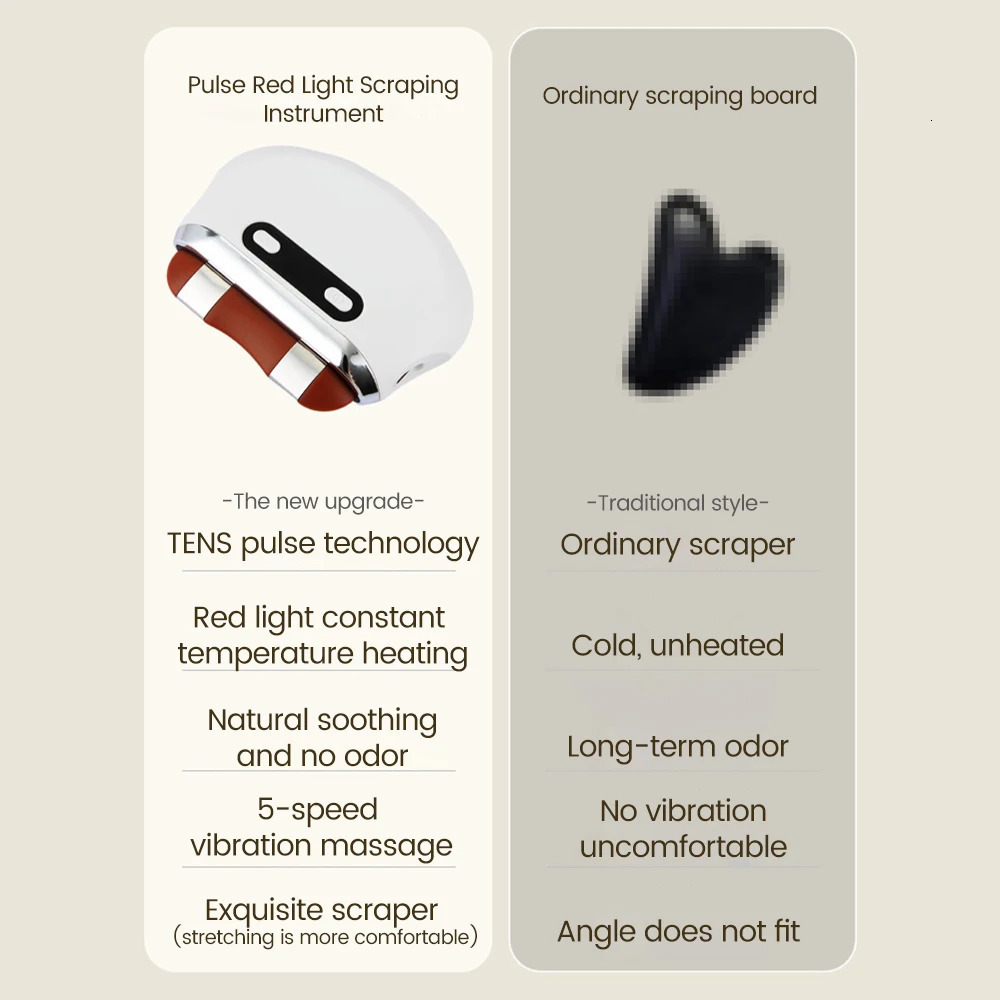 Face Care Devices Electric Lifting Guasha Board EMS Bianstone Gua Sha Scraping Massager Microcurrent Heating Vibration V Face Slim 231021