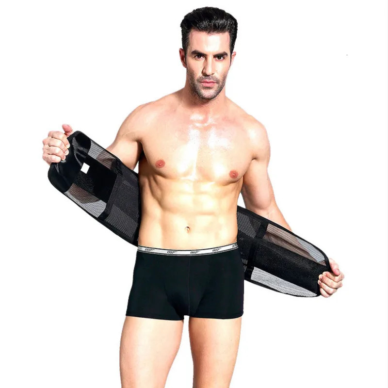 Waist Tummy Shaper Men Firm Slimming Belts Waist Trainer Abdomen Fat Burning Modeling Tummy Strap Girdle Belly Body Shaper Corset Reducing Shapwear 23