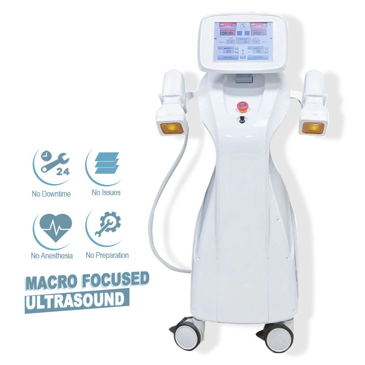 HIFU Machine Face Lifting Anti Aging Skin Tightening Focused Ultrasound Anti-wrinkle Weight Loss Belly Fat Reduction Machine Painless Treatment