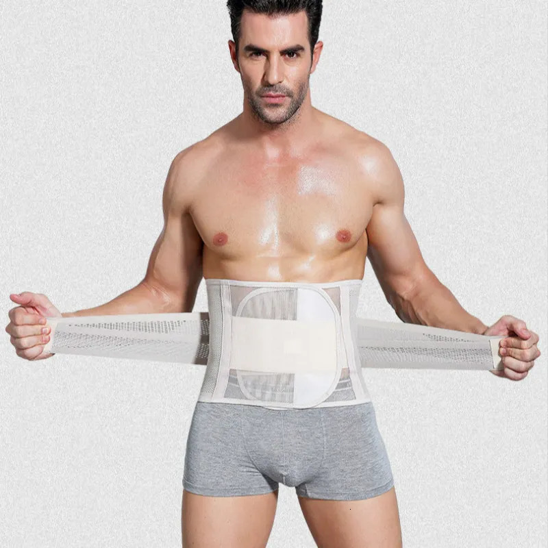 Waist Tummy Shaper Men Firm Slimming Belts Waist Trainer Abdomen Fat Burning Modeling Tummy Strap Girdle Belly Body Shaper Corset Reducing Shapwear 23