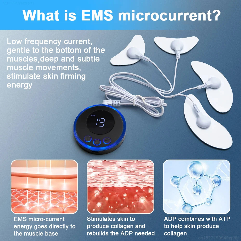 Face Care Devices 48PCS EMS Massager Current Muscle Stimulator Lifting Electronic Pulse Eye Face Lift Skin Tightening Anti-Wrinkle 231021