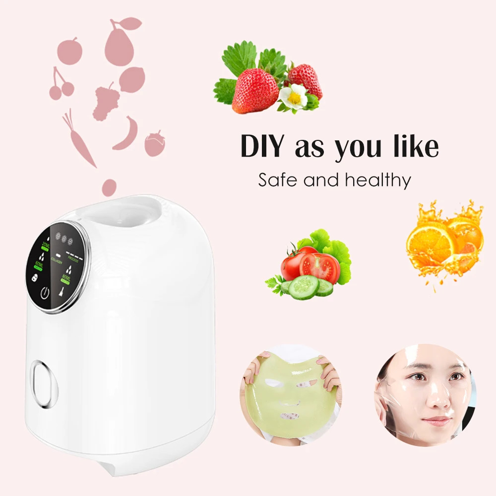 Face Massager Beauty Mask Maker Machine Automatic DIY Fruit Vegetable Skincare Acne Treatment Hydration Anti Aging with 32pcs Collagen 231021