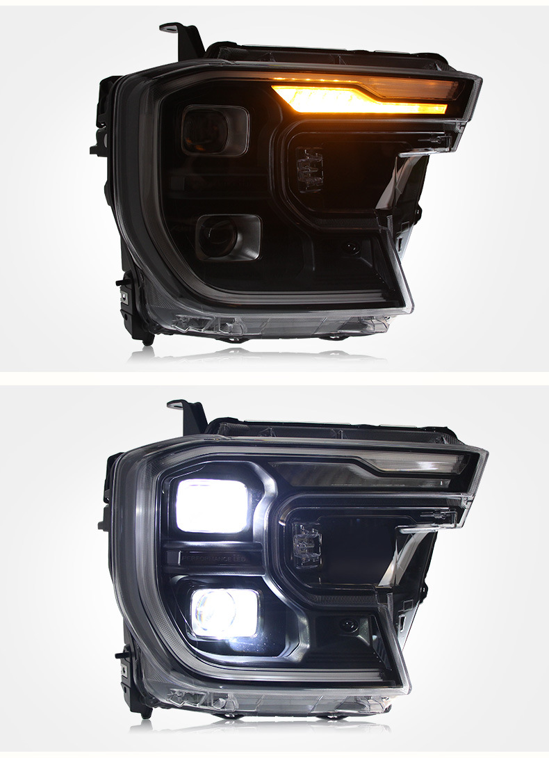 Full LED Headlights For Ford Ranger T9 2023 LED Daytime Lights Front Lamp LED Headlight Turn Signal Light Accessories