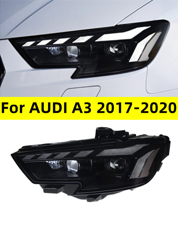 Car Styling Headlights for AUDI A3 20 17-20 20 LED Headlight Projector Lens Blue DRL Head Lamp Auto Accessories