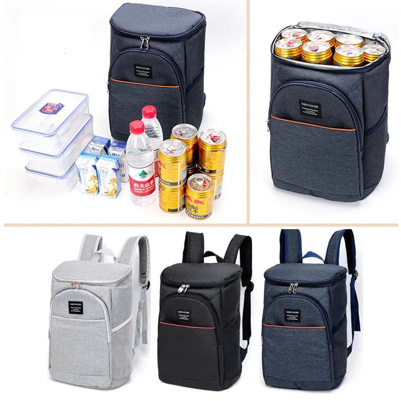 Ice Packs/Isothermic Bags DENUONISS 20L Thermal Backpack Waterproof Thickened Cooler Bag Large Insulated Bag Picnic Cooler Backpack Refrigerator Bag 2