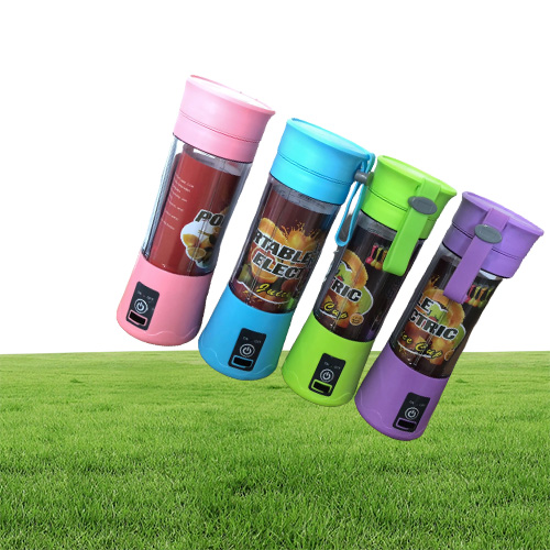 Portable USB Electric Fruit Juicer 380ml Personal Blender Portable Mini Blender USB Juicer Cup with retail box306b