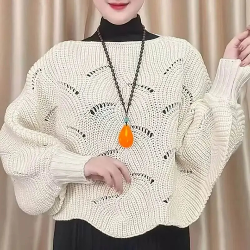 Women's Cape Women's Jackets Irregular Kintting Cloak Sweater Bat Sleeve Knitting Shawl Women Loose Pullovers Plus size loose fitting pullov