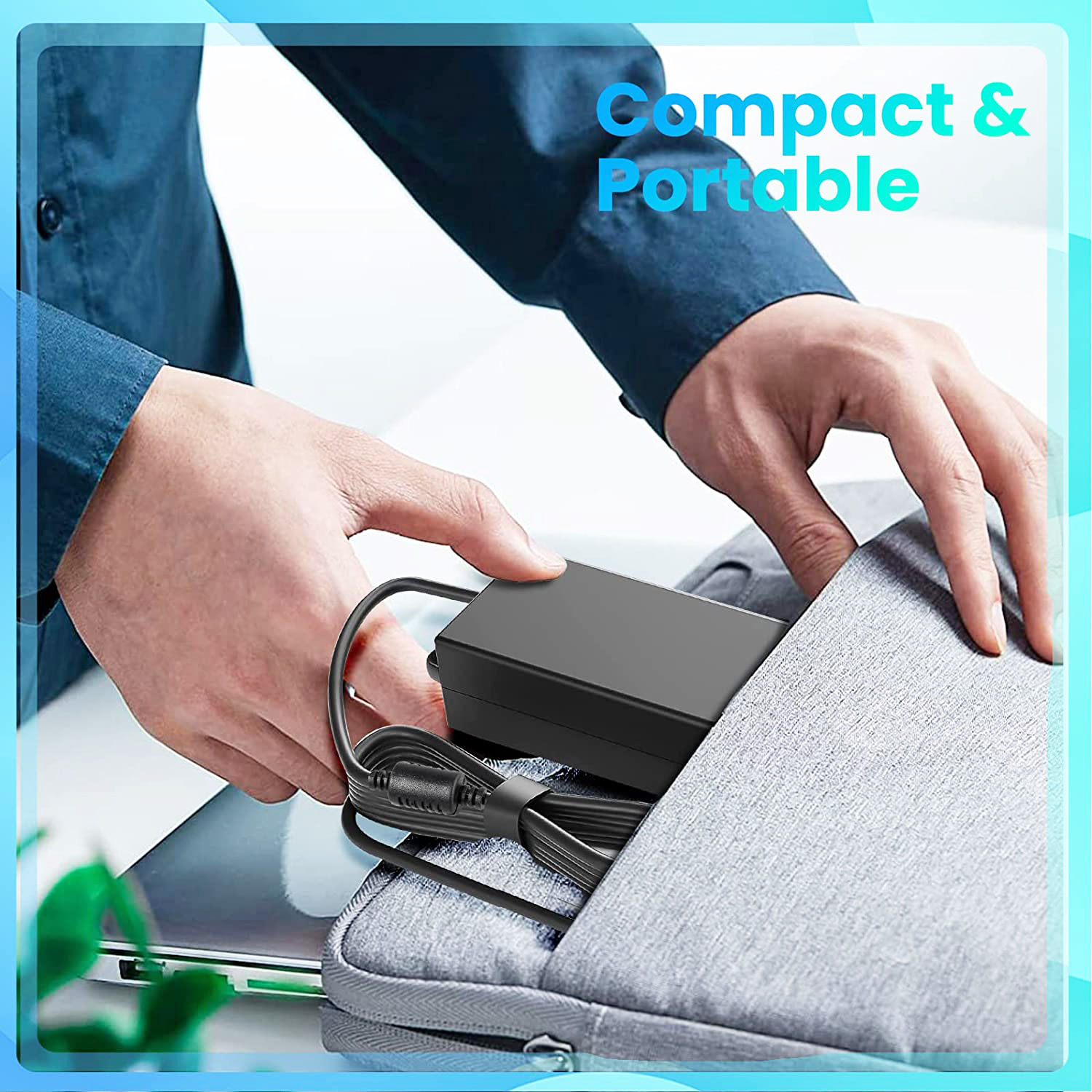 Suitable for notebook power adapter round port with needle 65W night elf high power charger