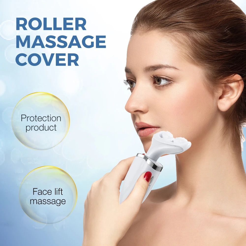 Face Massager EMS Thermal Neck Lifting and Tighten Massager Electric Microcurrent Wrinkle Remover LED Pon Face Beauty Device for Woman 231021