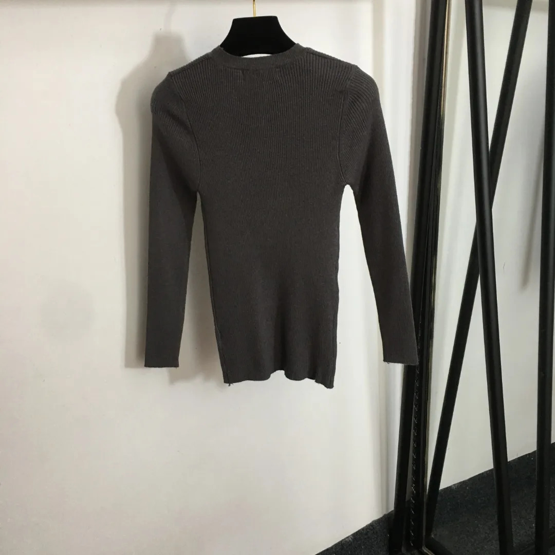 Women's Sweaters Woman Dress Pit Embroidery Long-Sleeved Pullover Sweater Jacquard Casual Slim Fit Bottoming Shirt Fashion Woman Clothing 231023