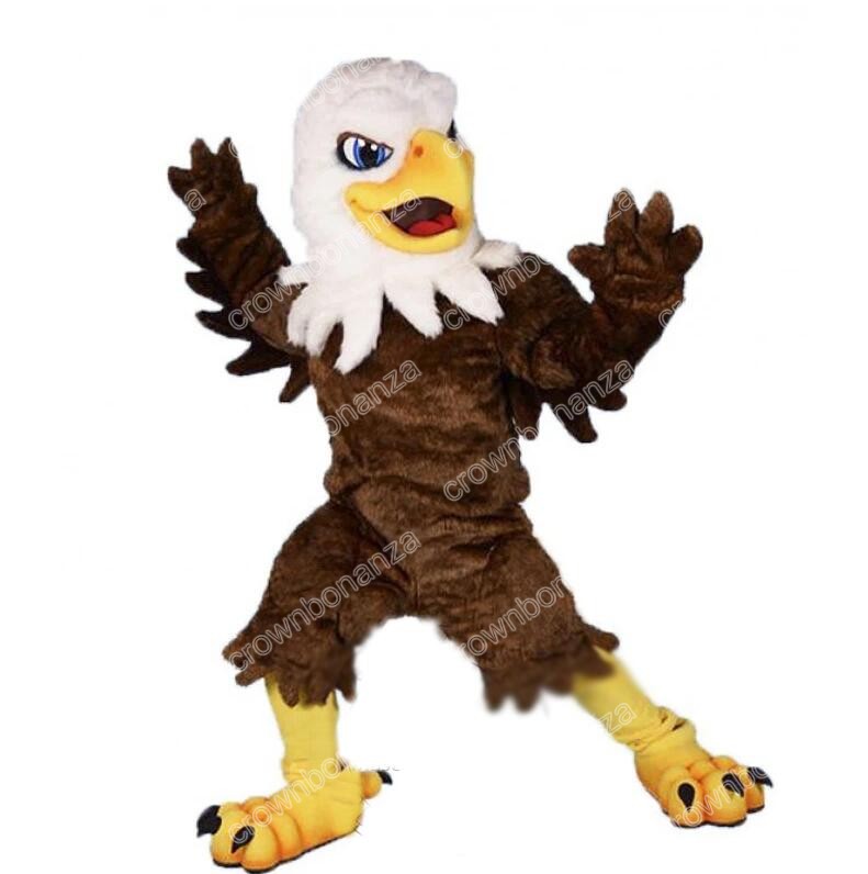Custom Fierce Eagle Mascot Costumes Halloween Cartoon Character Outfit Suit Xmas Outdoor Party Outfit Unisex Promotional Advertising Clothings