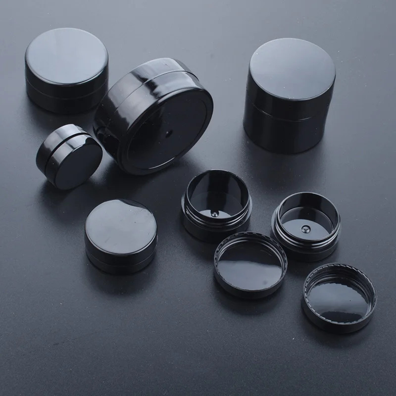 Perfume Bottle 50pcslot Empty 1g 2g 3g 5g 10g 20g Black Portable Cream Jar jars Pot Box Makeup Nail Art Cosmetic Bead Storage Container 231021