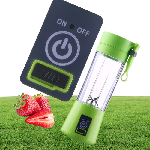 Portable USB Electric Fruit Juicer 380ml Personal Blender Portable Mini Blender USB Juicer Cup with retail box306b