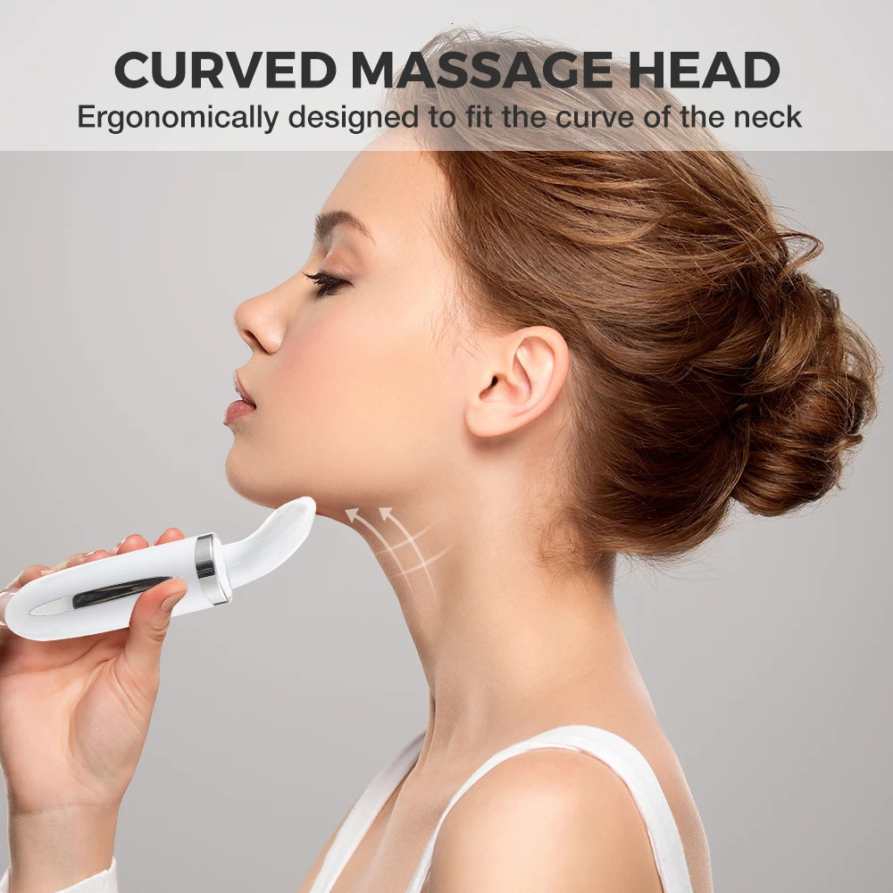 Face Massager EMS Thermal Neck Lifting and Tighten Massager Electric Microcurrent Wrinkle Remover LED Pon Face Beauty Device for Woman 231021