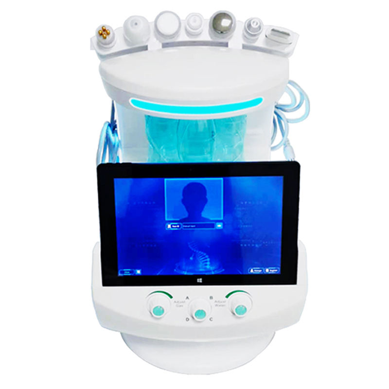 Oxygen Jet Aqua Skin Management Machine Skin Rejuvenation Wrinkle Crinkle Dispelling Damaged Skin Scar Repairing Device with Skin Detection Camera