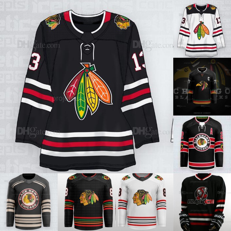 Chicago Connor Bedard Blackhawks Concepts Jersey Jonathan Toews Nick Foligno Taylor Hall Reese Johnson Tyler Johnson Seth Jones Jason Dickinson Patrick Kane Shirt