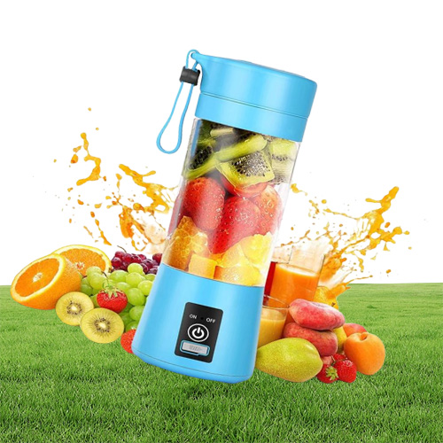 Portable USB Electric Fruit Juicer 380ml Personal Blender Portable Mini Blender USB Juicer Cup with retail box306b