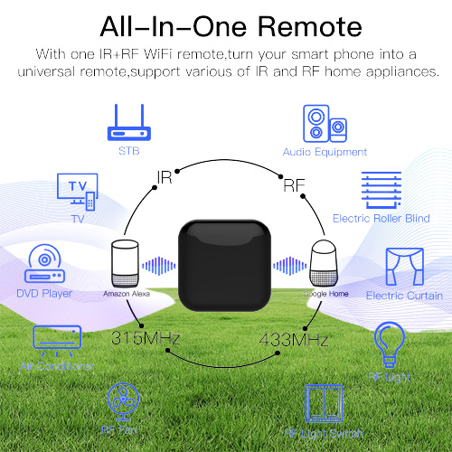 WiFi RF IR control Universal Remote Controller Appliances Appliances Tuya Smart Life App Voice Controls via Alexa Google Home