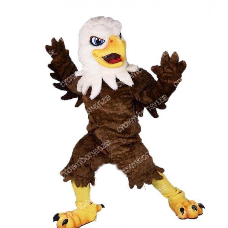 Custom Fierce Eagle Mascot Costumes Halloween Cartoon Character Outfit Suit Xmas Outdoor Party Outfit Unisex Promotional Advertising Clothings
