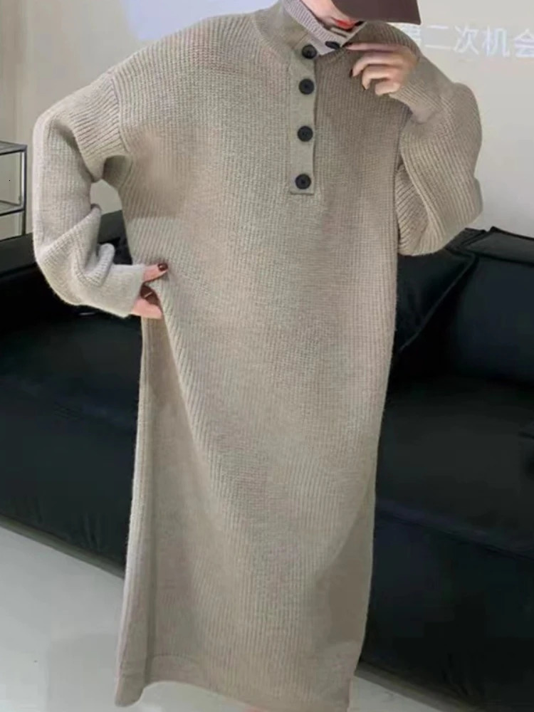 Women's Sweaters Oversized Sweater Dress Pullover Long Sleeve In Autumn Winter Clothes Women Elegance Tops Comfort Casual Korean Fashion 231023