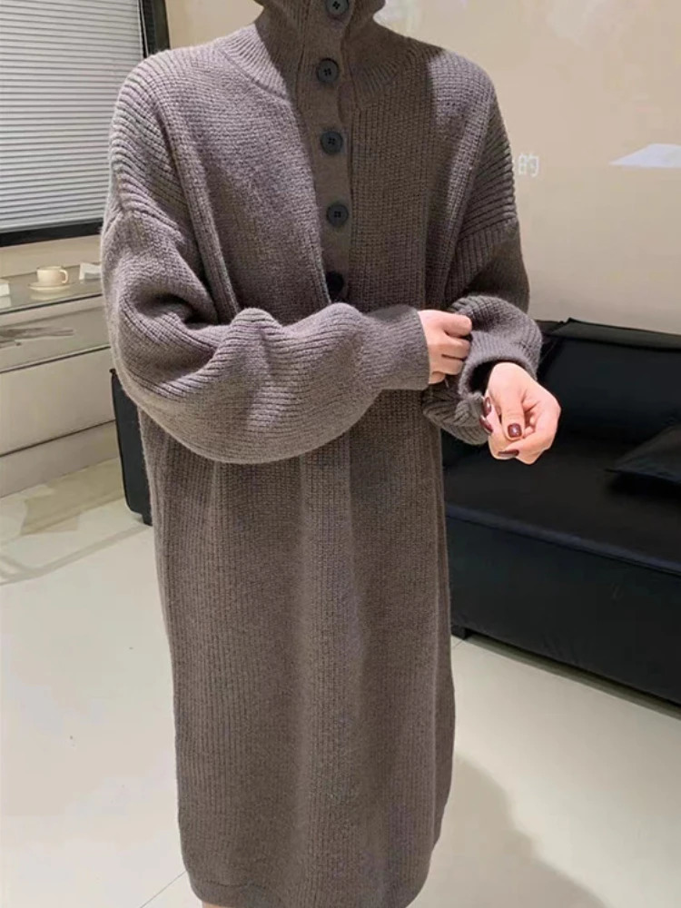 Women's Sweaters Oversized Sweater Dress Pullover Long Sleeve In Autumn Winter Clothes Women Elegance Tops Comfort Casual Korean Fashion 231023