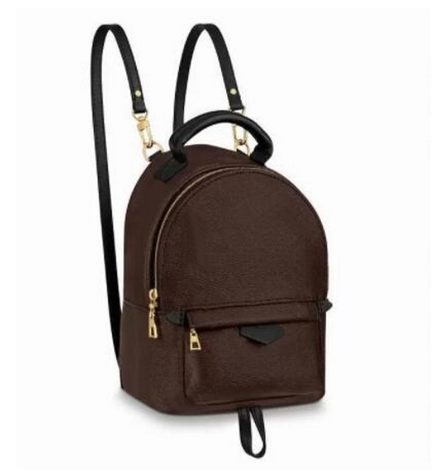 5A Quality Designer Leather Mini Women Bag Children School Bags Backpack Famous Fashion Springs Palm Lady Baga Travel Bags