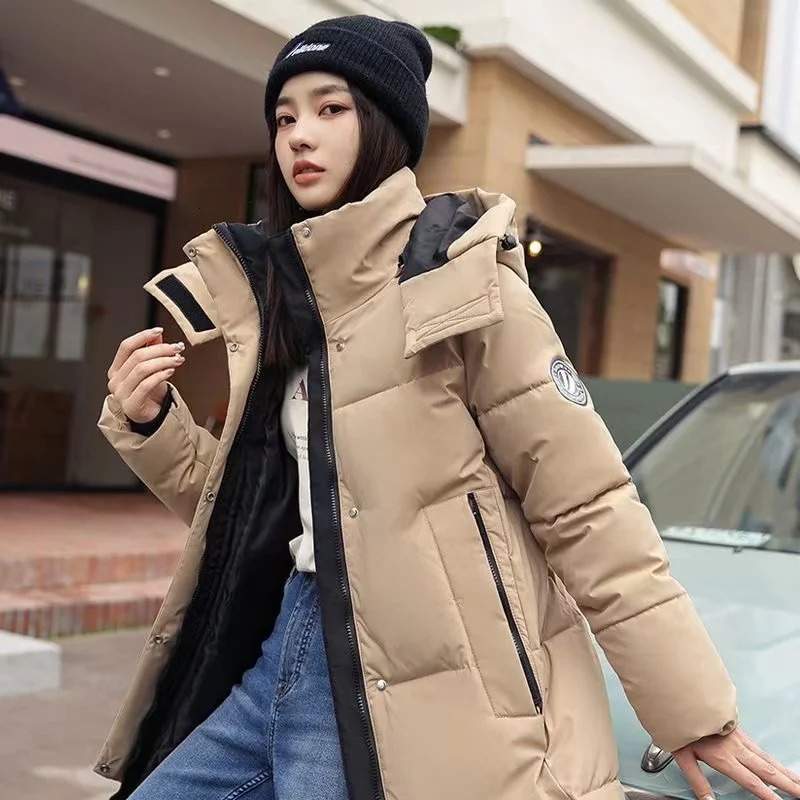Women's Down Parkas Winter Jacket Women Parka 2023 Fashion Hooded Thick Warm Long Cotton Coat Female Casual Outwear Overcoat Ladies 231023Z